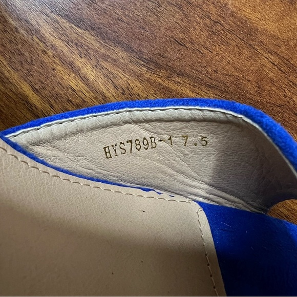 NWOT Allegra K Blue Espadrille Platform Ankle Strap Wedge Heel Sandals size 7.5 - Picture 7 of 11